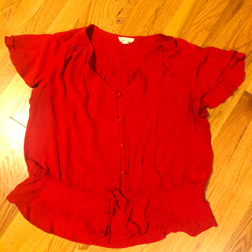 Lucky Brand Red Top